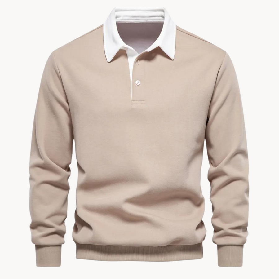 Men's Contrast-Collar Sweatshirt | Hallcrest