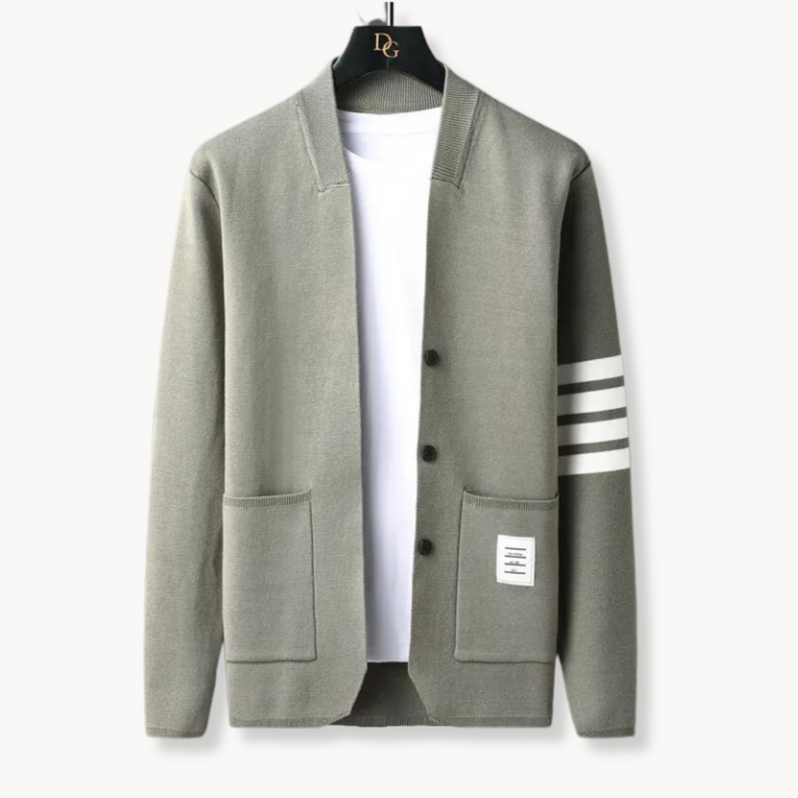 Men's Patterned Knit Cardigan | Evren