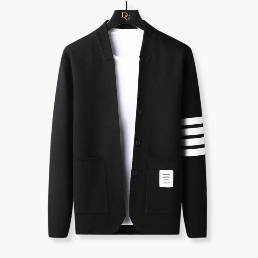 Men's Patterned Knit Cardigan | Evren