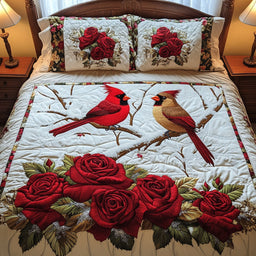 Feathered Soulmates 3-Piece Bedding Set