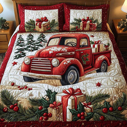Festive Wheels 3-Piece Bedding Set