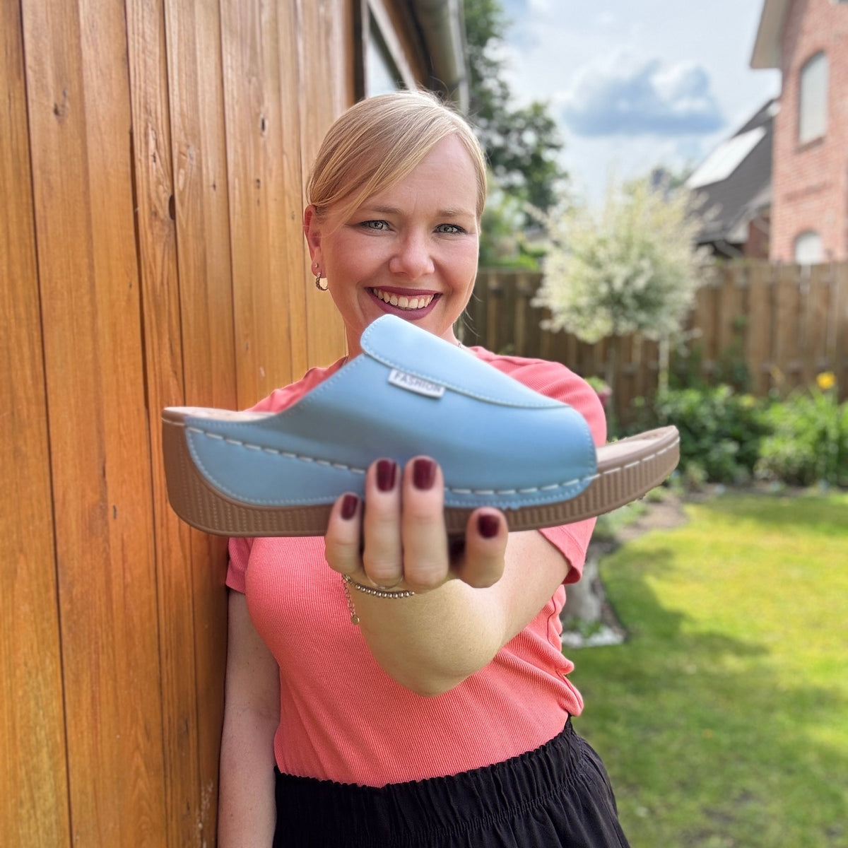Women's Cushioned Wedge Slider Sandals — view 4