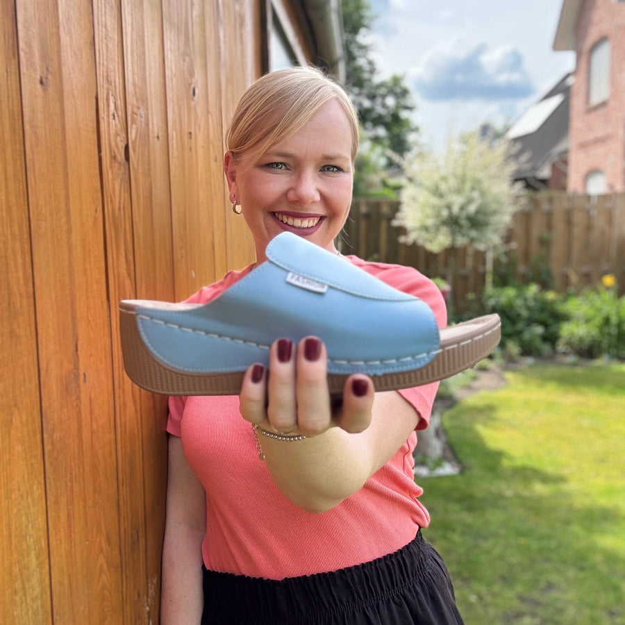 Women's Cushioned Wedge Slider Sandals — view 4
