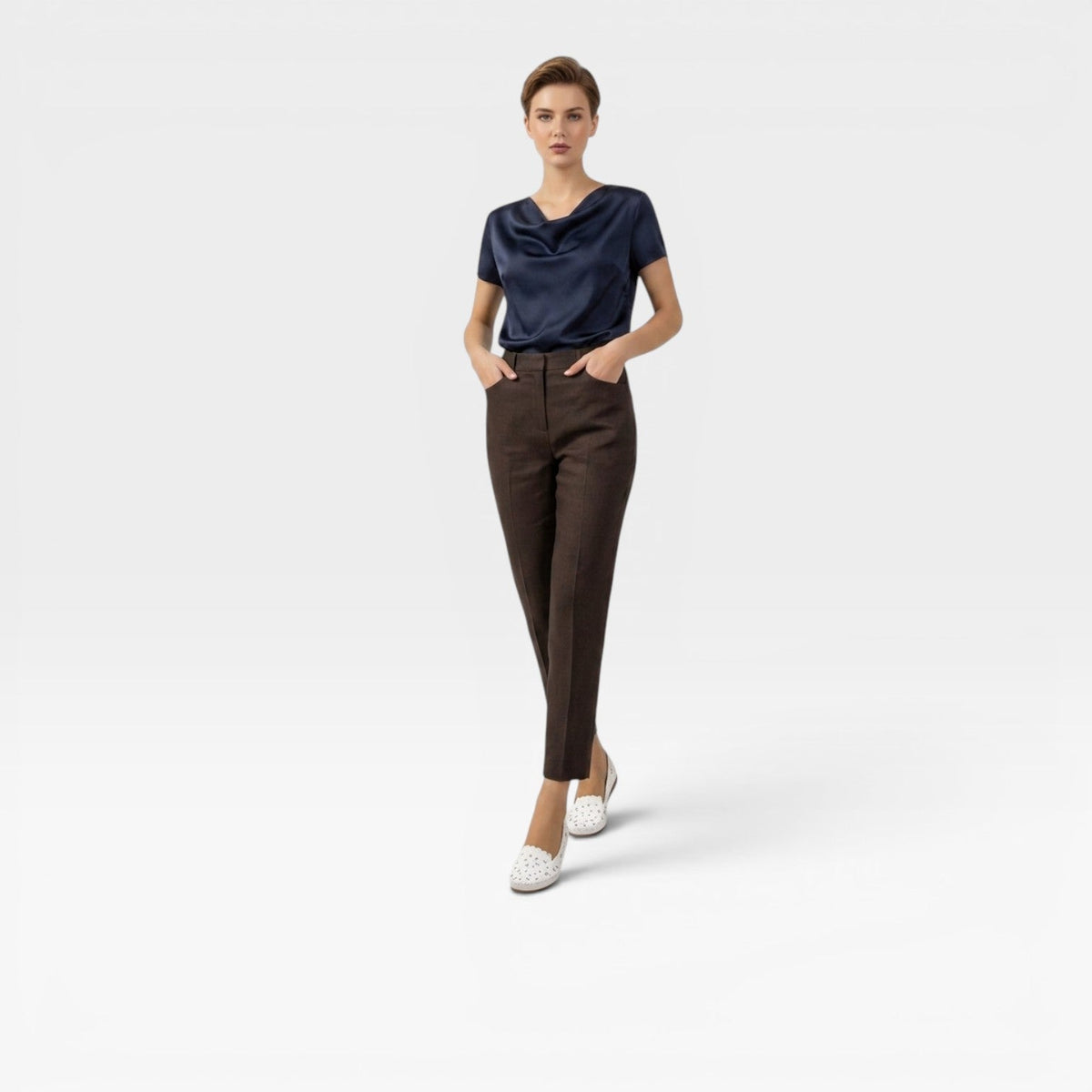Women's Floral Cut-Out Ballet Flats — view 6