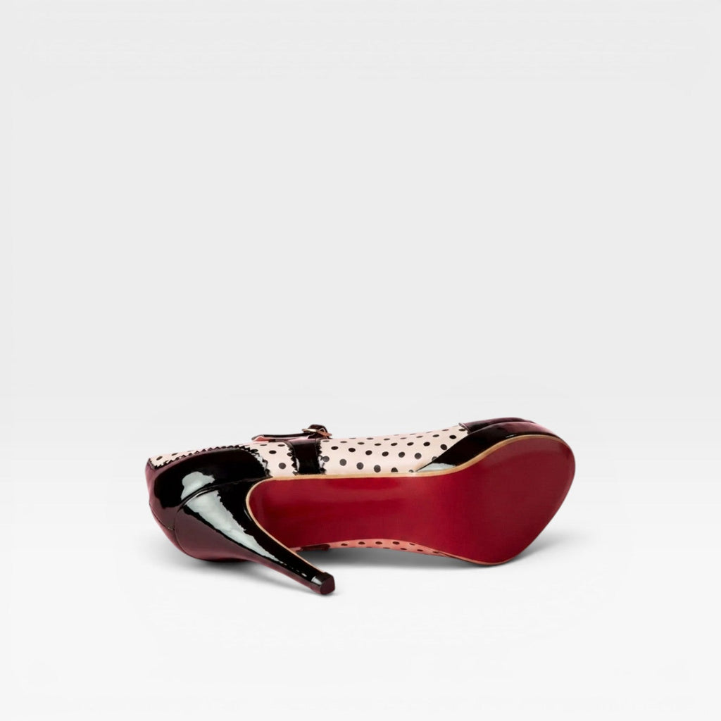 Women's Polka Dot Mary Jane Heels — view 4