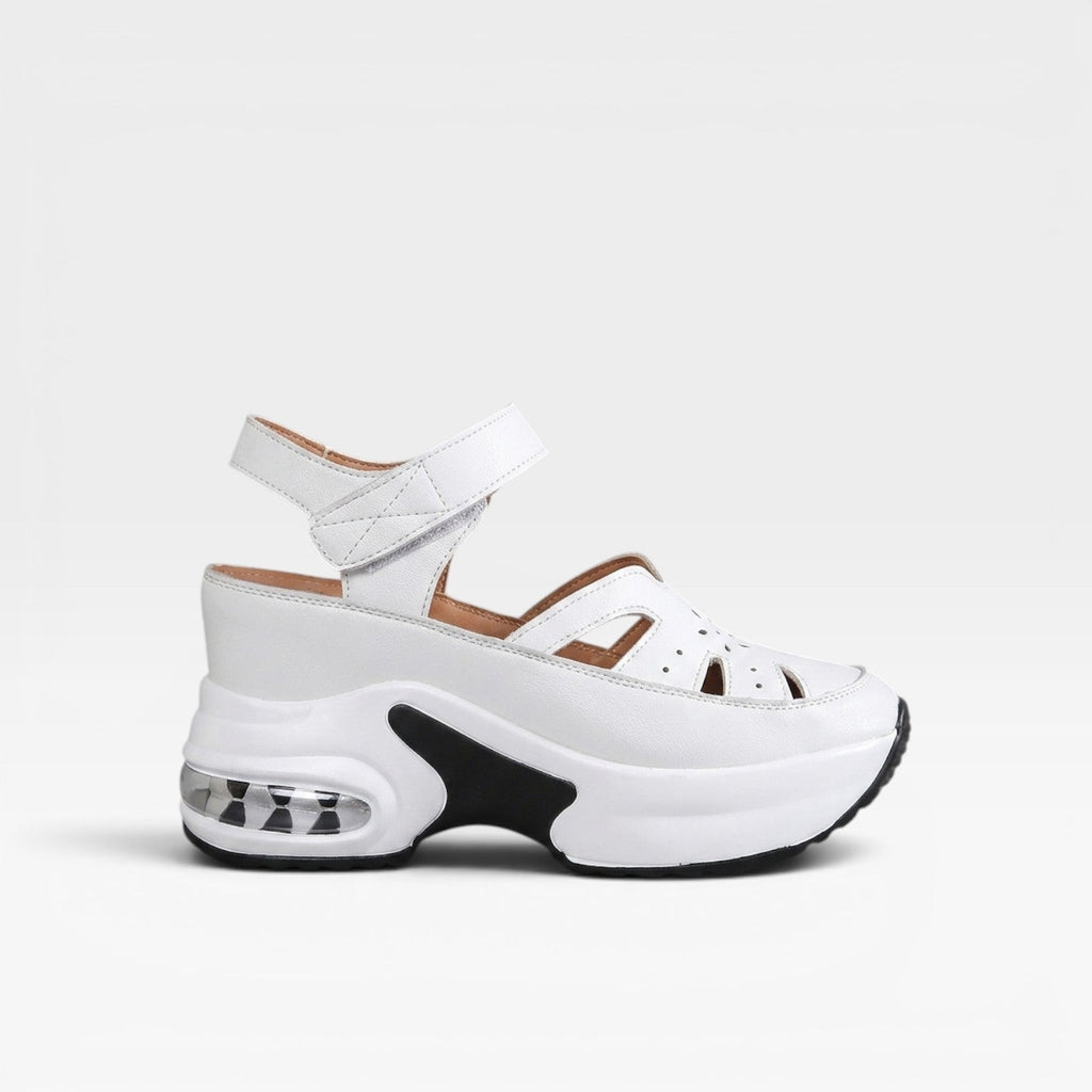 Women's Padded Platform Sandals with Cut-Out Design