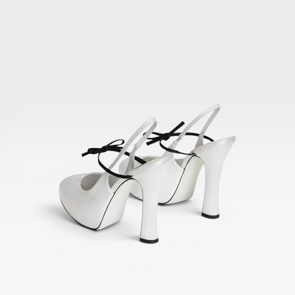Women's Sculpted Court Shoes with Bow Detail — view 6