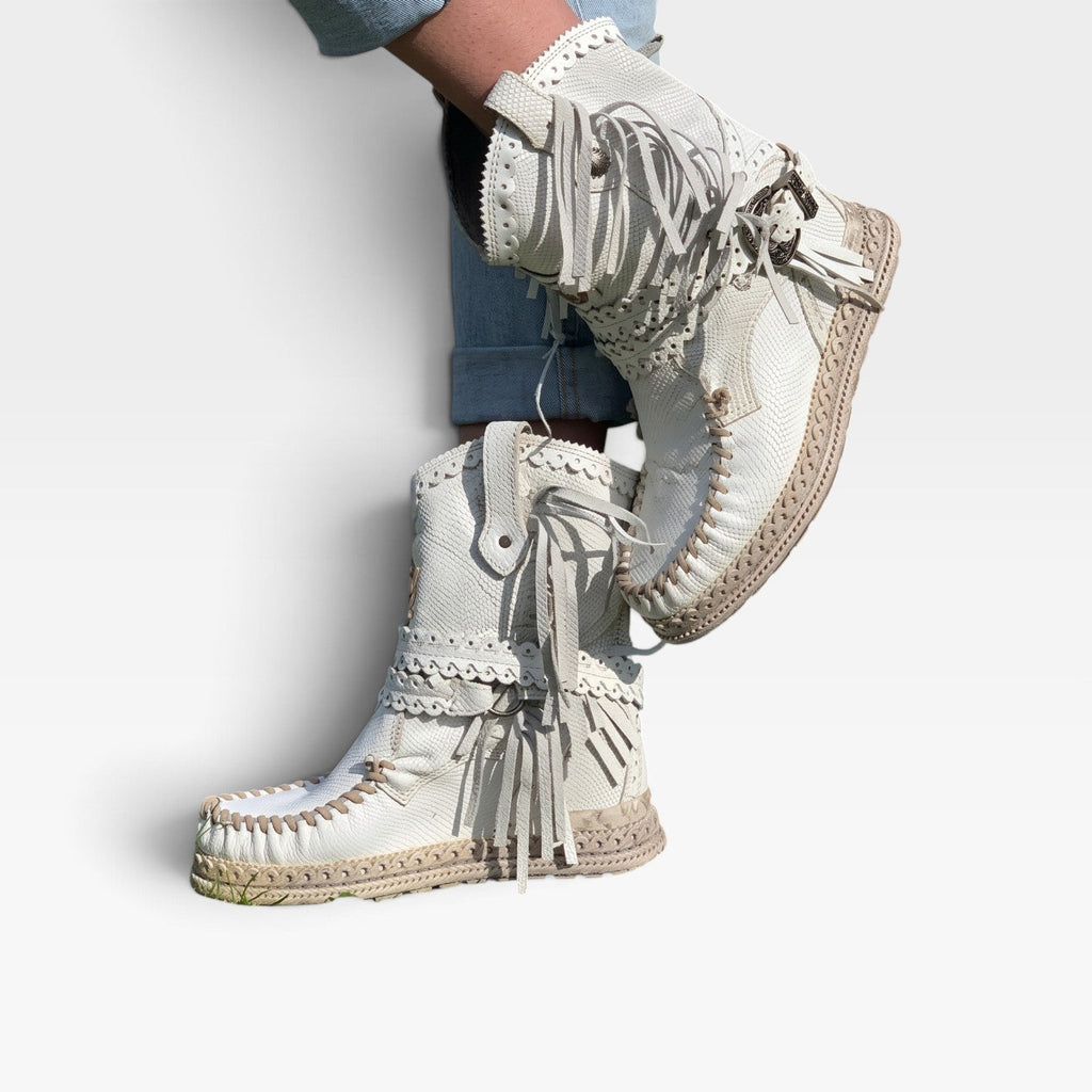 Women's Suede Fringe Ankle Boots — view 6
