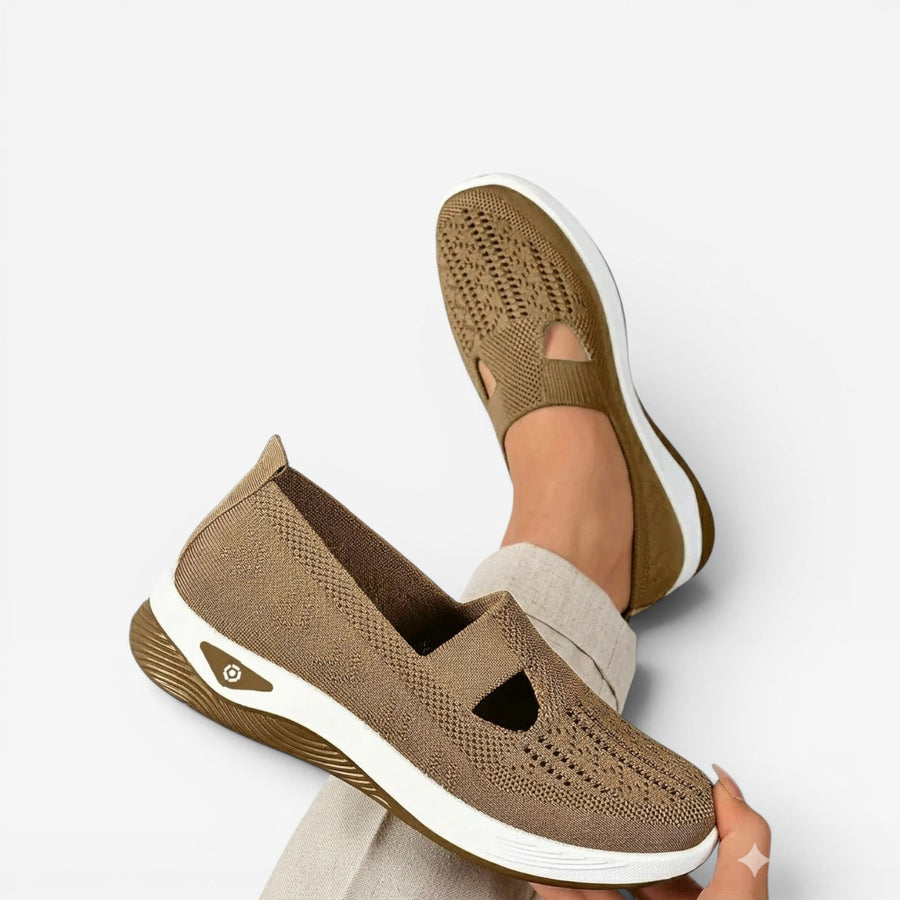 Women's Mesh Slip-On Trainers with Arch Support — view 12
