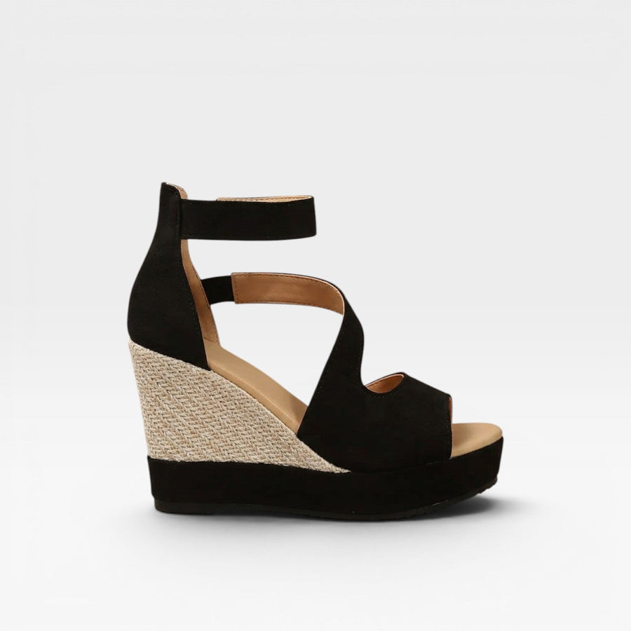 Women's Woven Platform Wedge Sandals