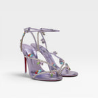 Women's Embellished High Heel Sandals with Ankle Strap — view 2
