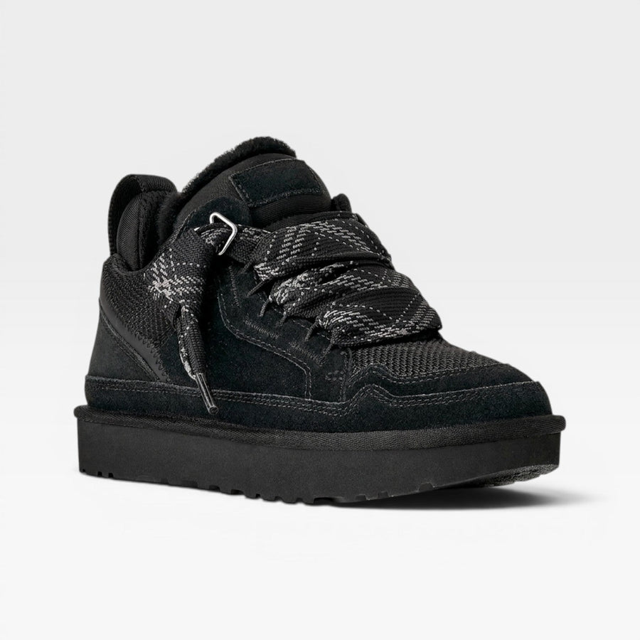 Women's Chunky Suede Trainers with Sheepskin Lining — view 6