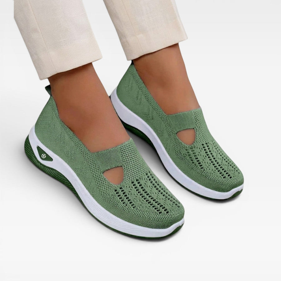 Women's Mesh Slip-On Trainers with Arch Support — view 3