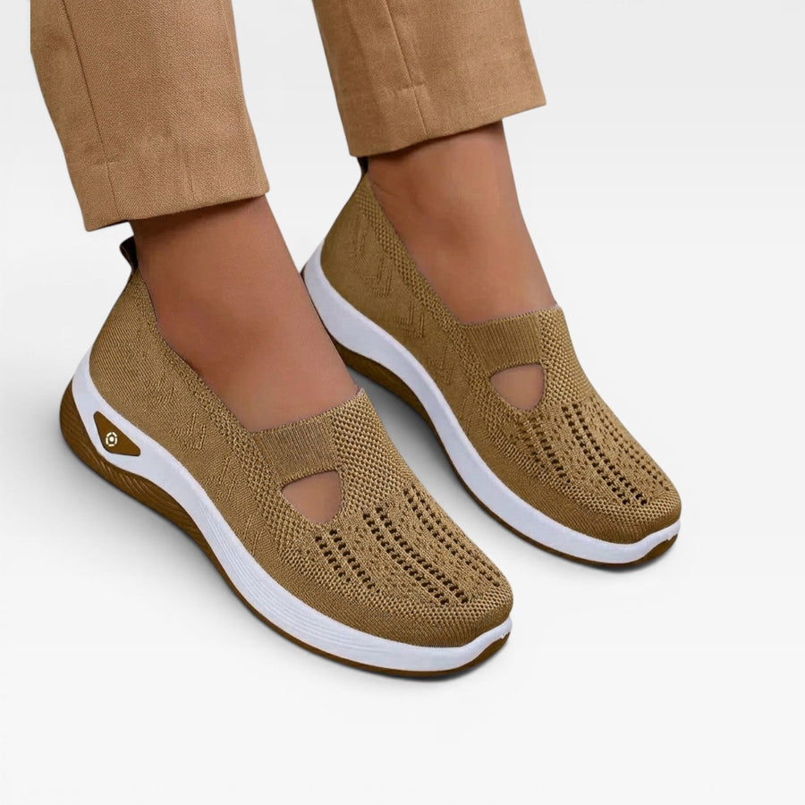 Women's Mesh Slip-On Trainers with Arch Support — view 8