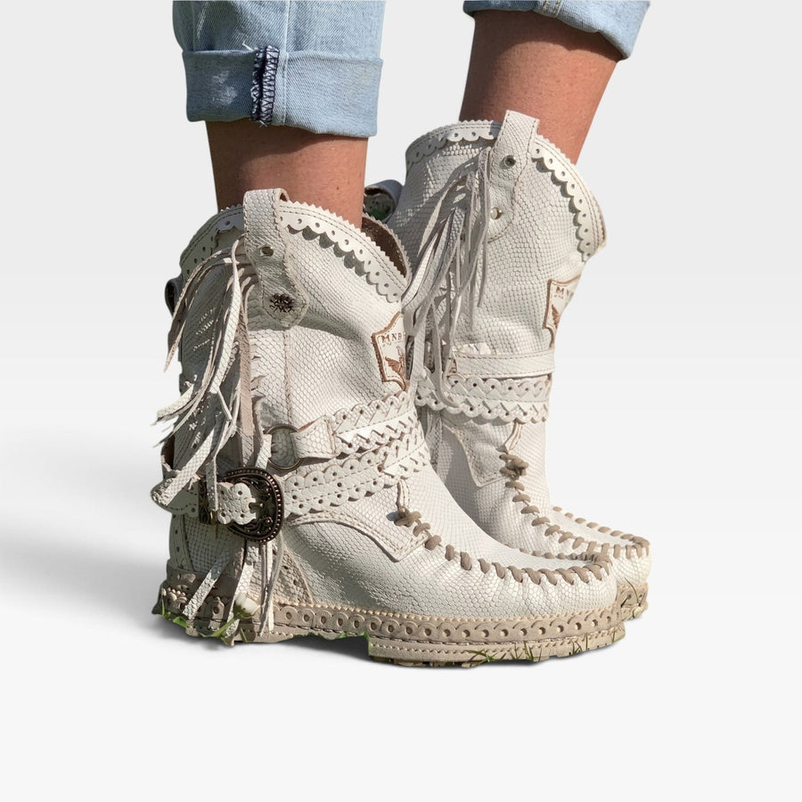 Women's Suede Fringe Ankle Boots — view 4