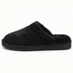 Women's Suede Western Mule Slippers with Faux Fur Lining — view 12