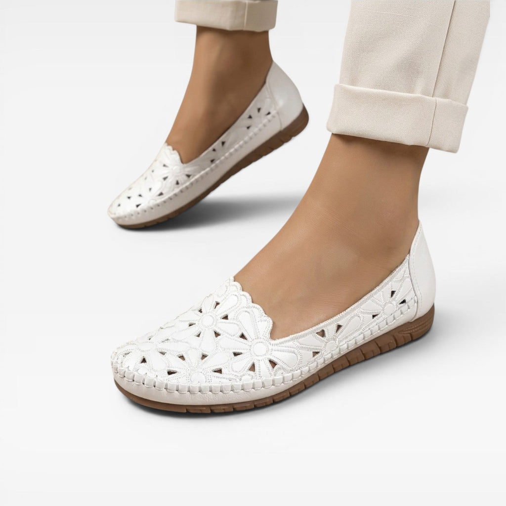 Women's Floral Cut-Out Ballet Flats — view 2