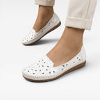Women's Floral Cut-Out Ballet Flats — view 2