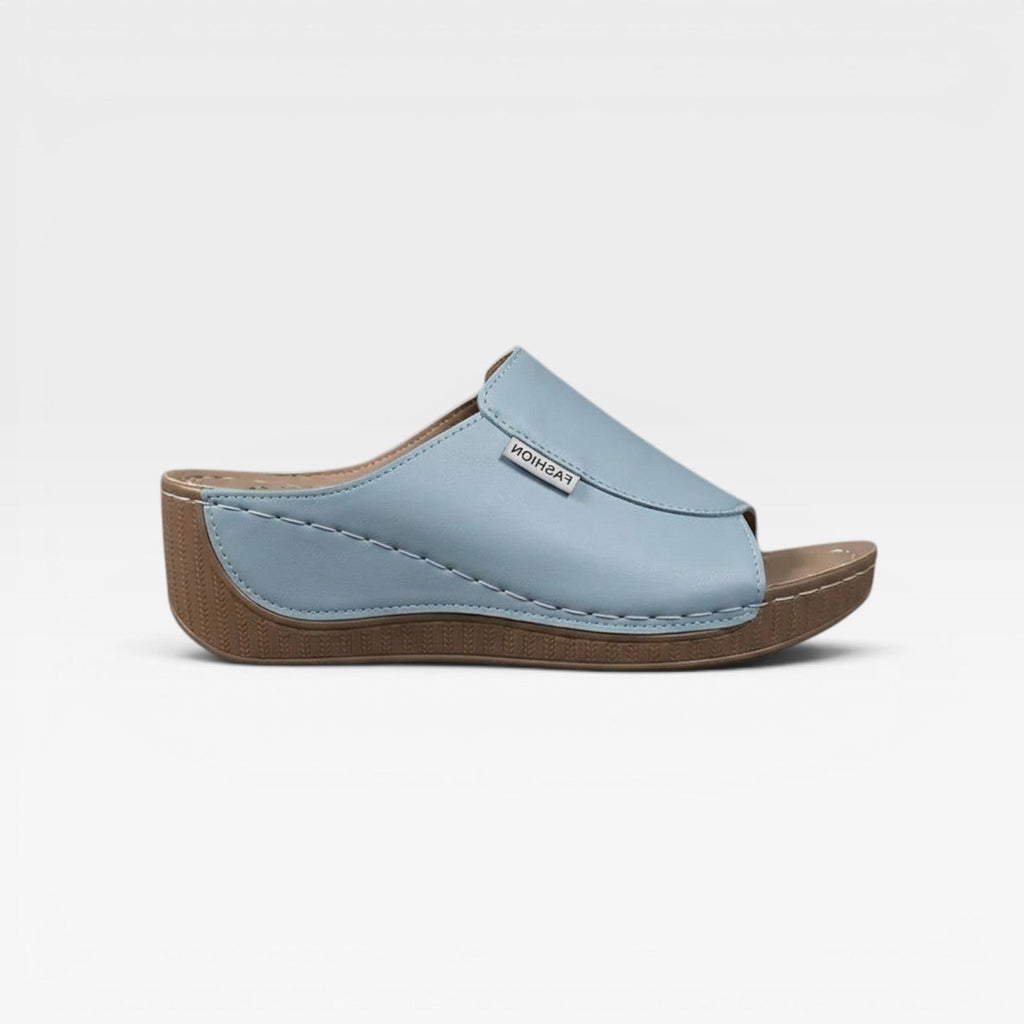 Women's Cushioned Wedge Slider Sandals