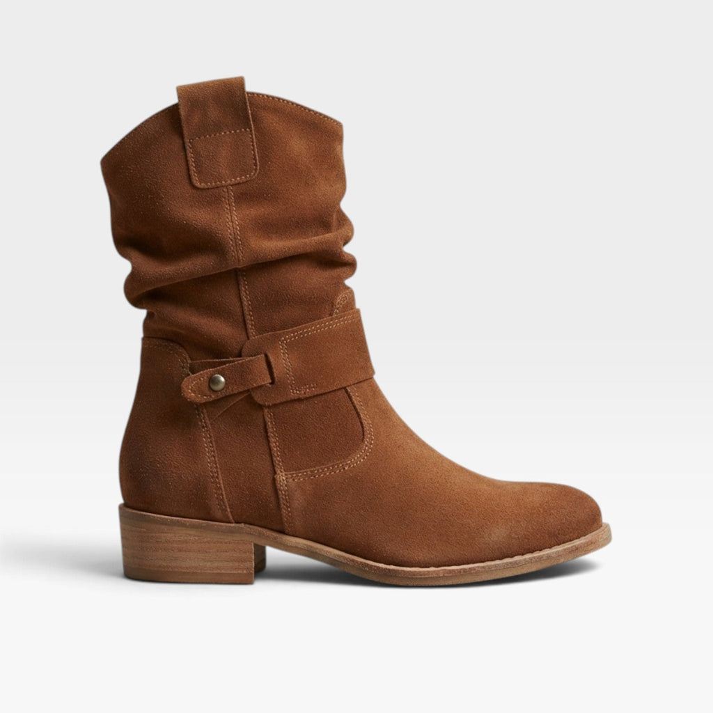 Women's Suede Ankle Boots with Warm Lining