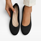 Women's Knitted Ballet Flats with Padded Sole — view 2