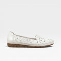 Women's Floral Cut-Out Ballet Flats