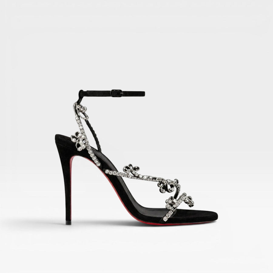 Women's Embellished High Heel Sandals with Ankle Strap — view 5
