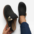 Women's Closed-Toe Faux Leather Mules — view 2