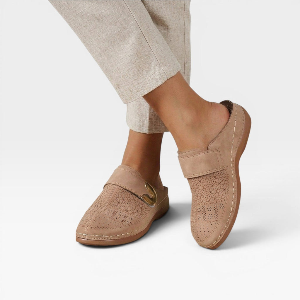 Women's Closed-Toe Faux Leather Mules — view 6
