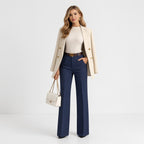 Women's High-Waisted Wide-Leg Trousers | Polzeath