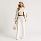 Women's High-Waisted Wide-Leg Trousers | Polzeath