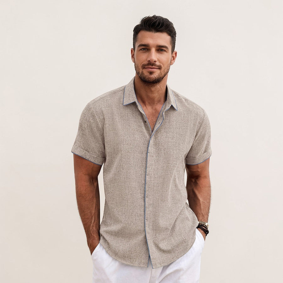 Men's lightweight relaxed-fit short-sleeve shirt