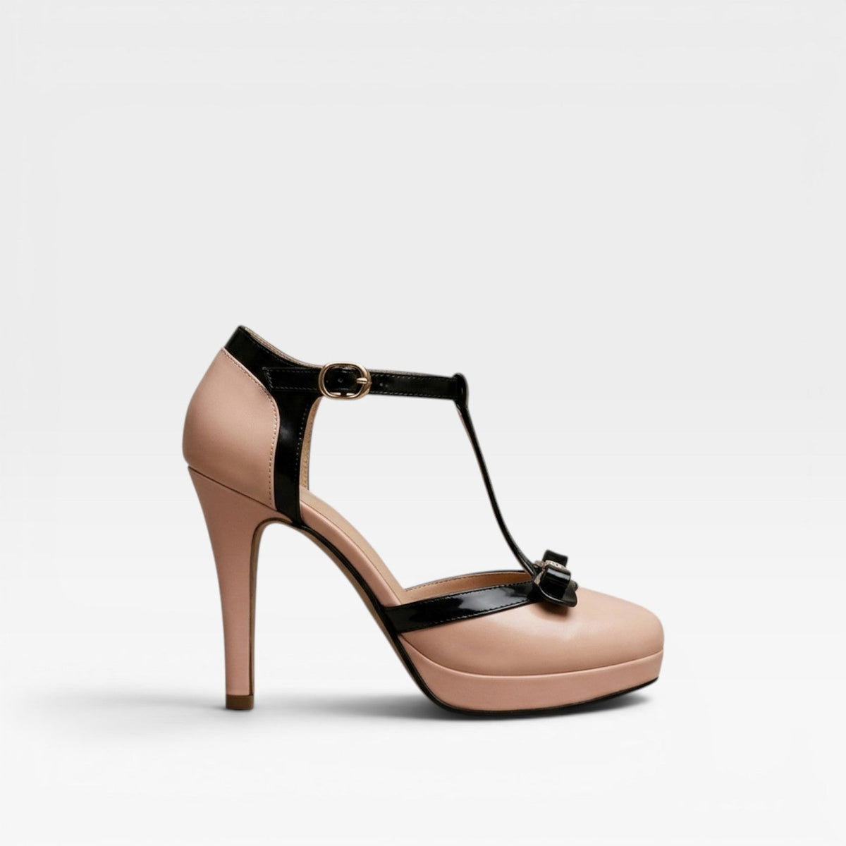 Women's Platform Evening Heels with Bow Detail