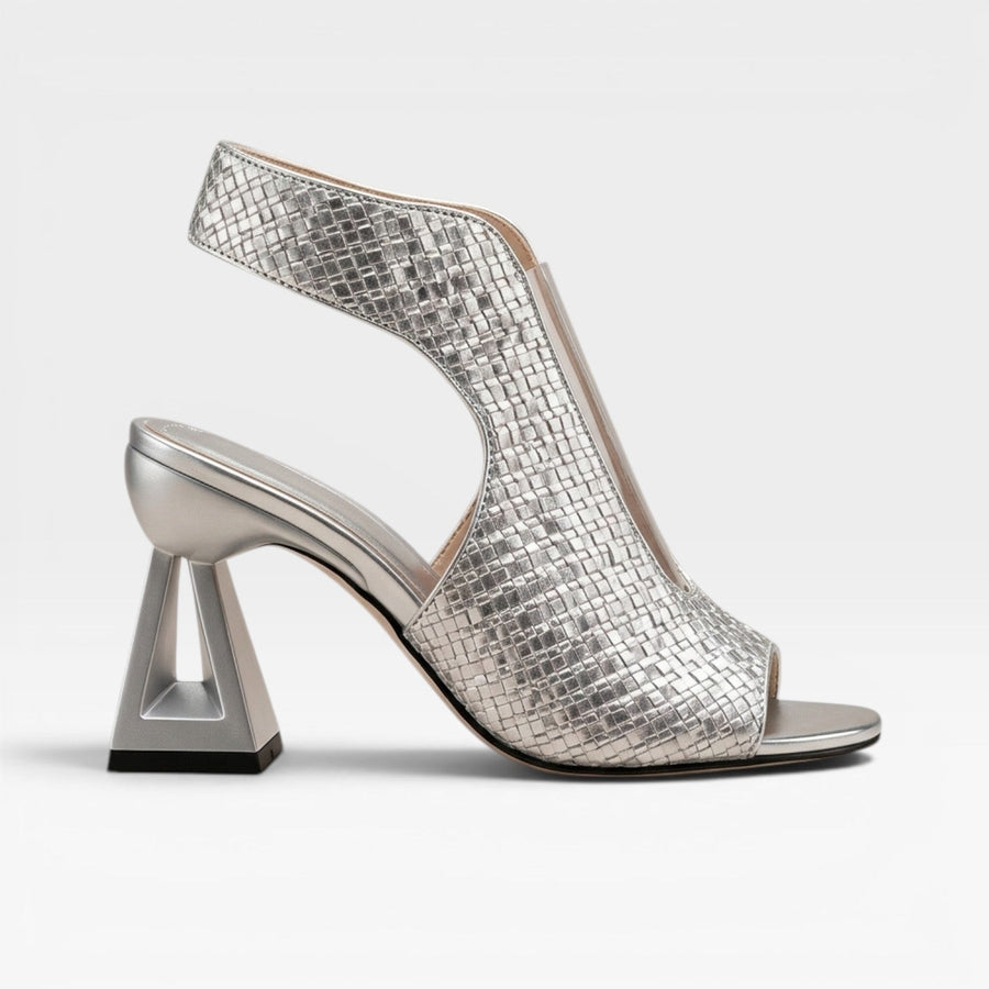 Women's Woven Sculpted Heel Court Shoes