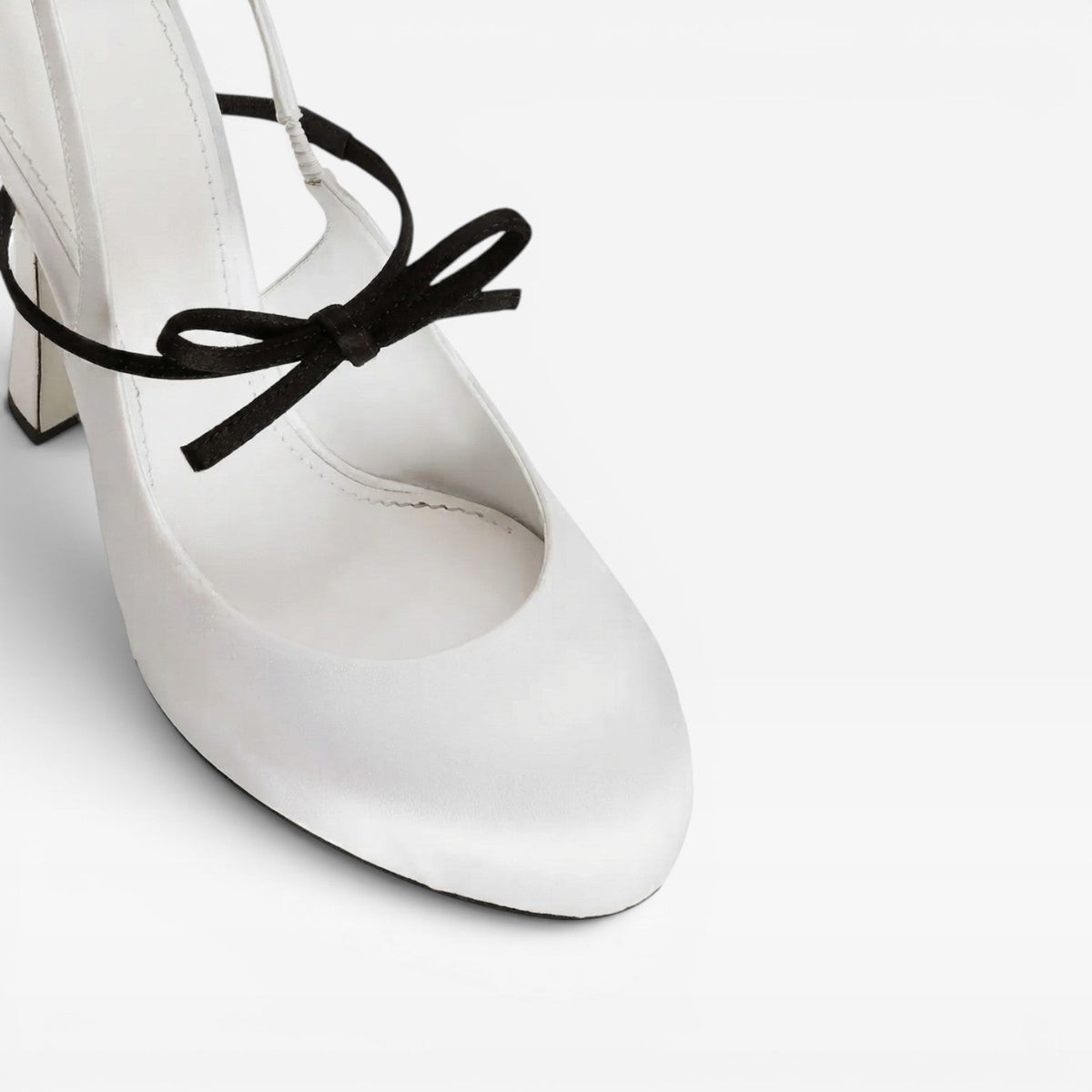Women's Sculpted Court Shoes with Bow Detail — view 7