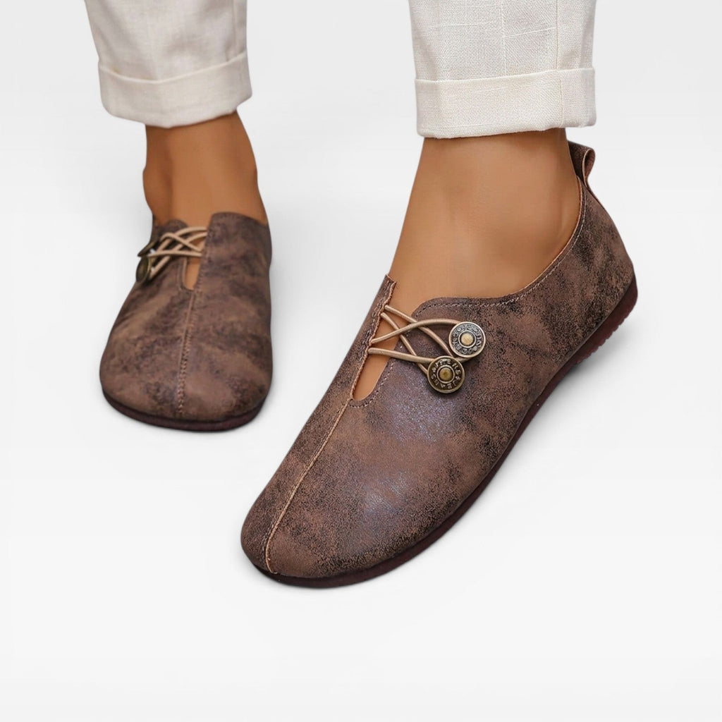 Women's Flat Button Loafers — view 6