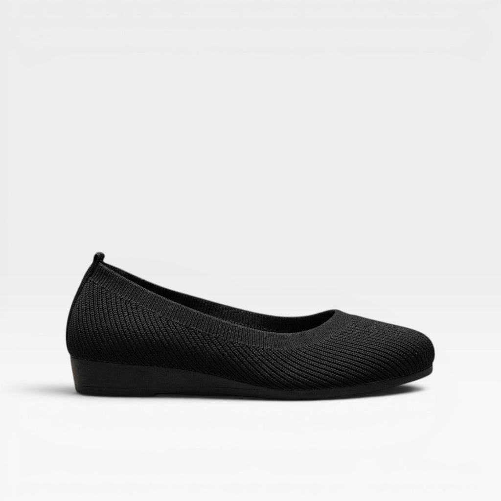 Women's Knitted Ballet Flats with Padded Sole