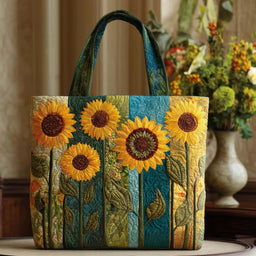 Golden Bloom Tote Bag