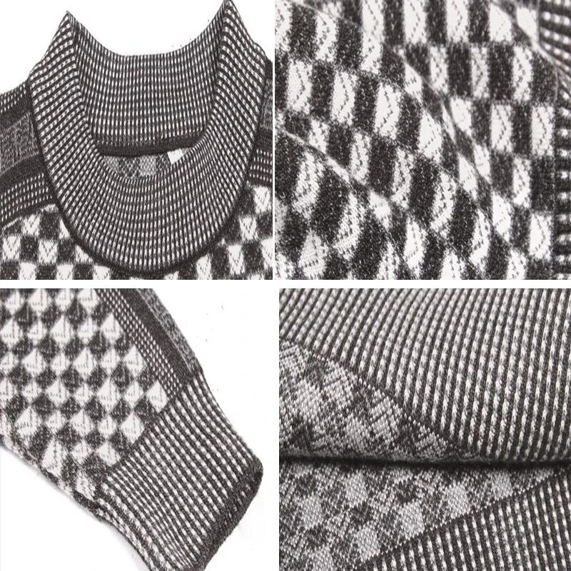 Men's Patterned Knit Jumper | Raiden