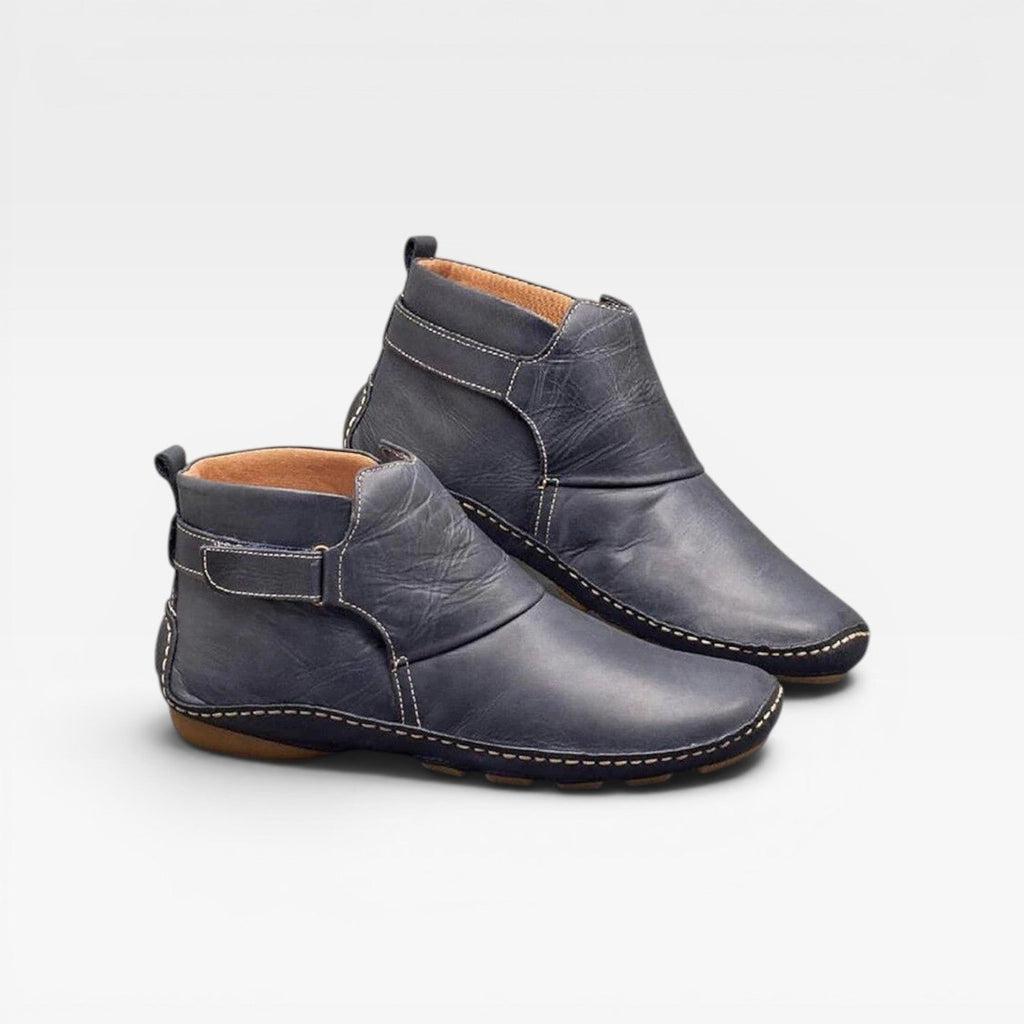 Women's Leather Ankle Boots with Cushioned Insole — view 7