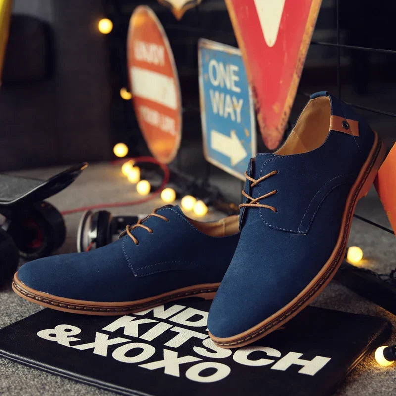 Men's Suede Oxford Shoes – Altea