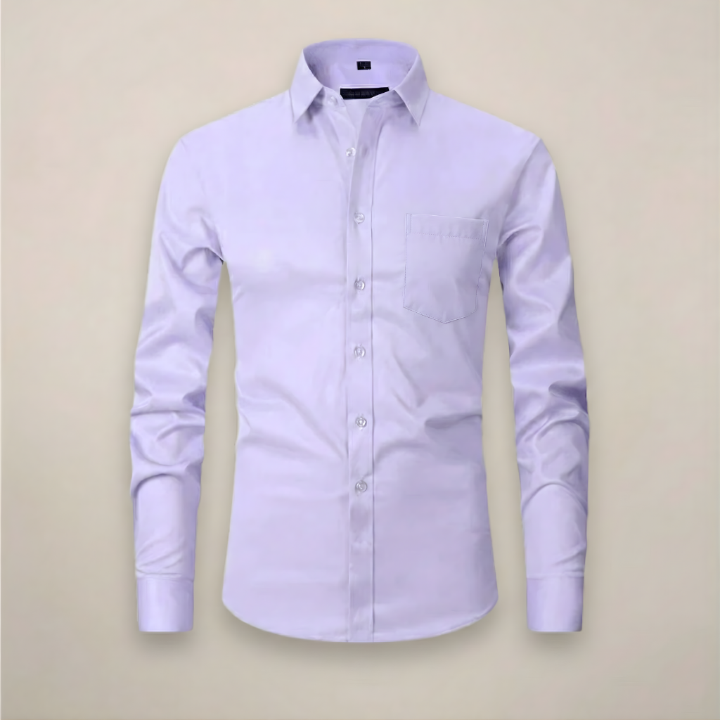 Men's wrinkle-resistant point collar formal shirt
