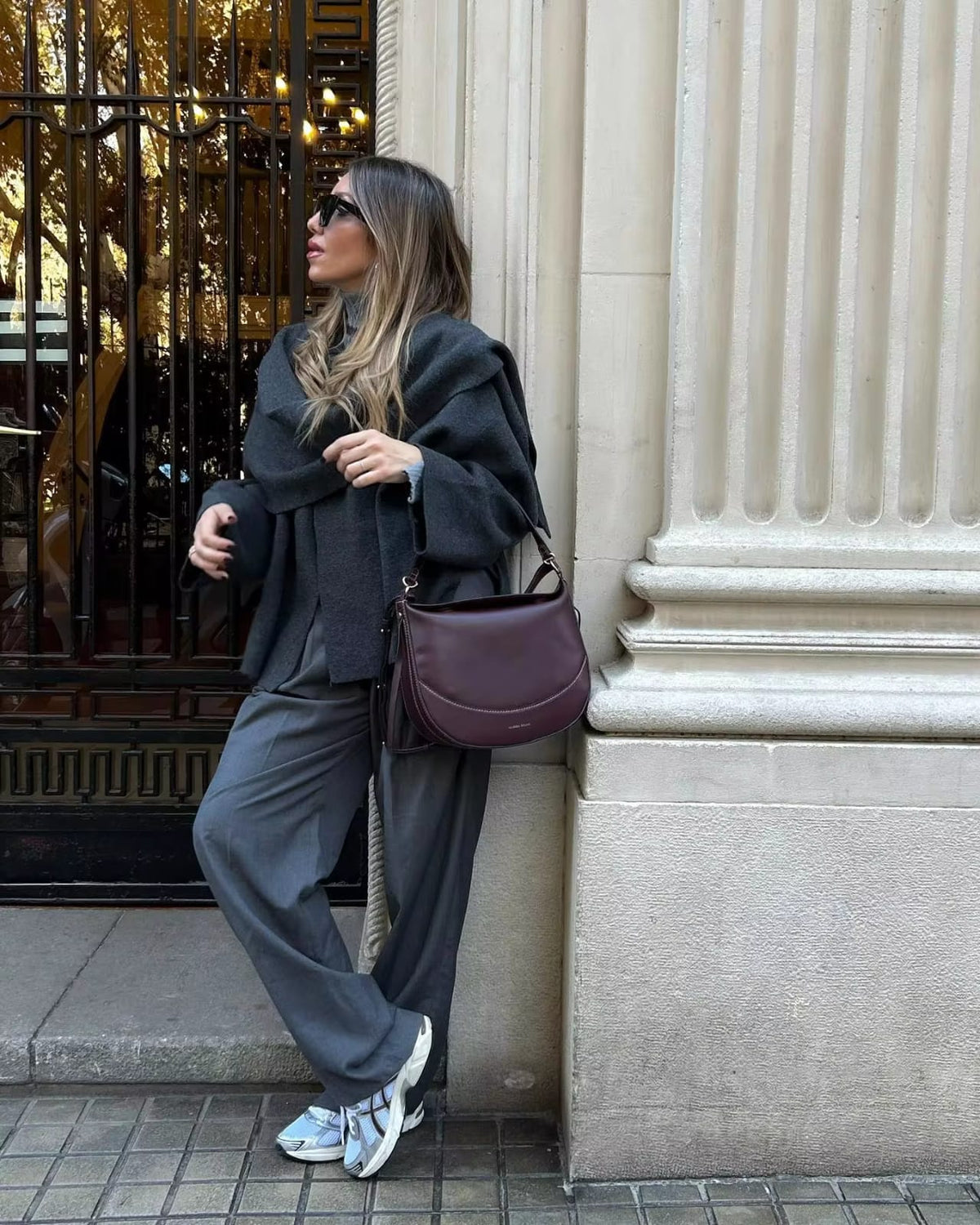 Manteau-cape court structuré pour femme | Budleigh