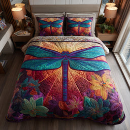 Jewel Dragonfly 3-Piece Bedding Set