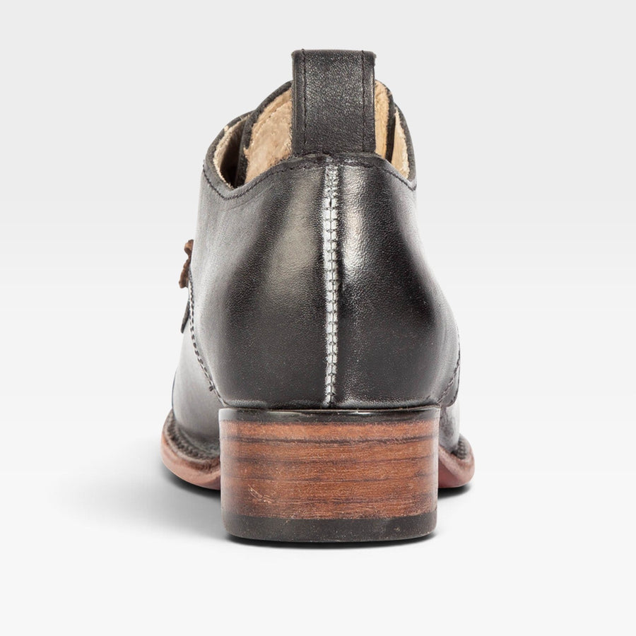 Women's Leather Oxford Shoes with Lace-Up Closure — view 5