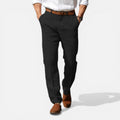 Men's tailored fit linen-look summer trousers