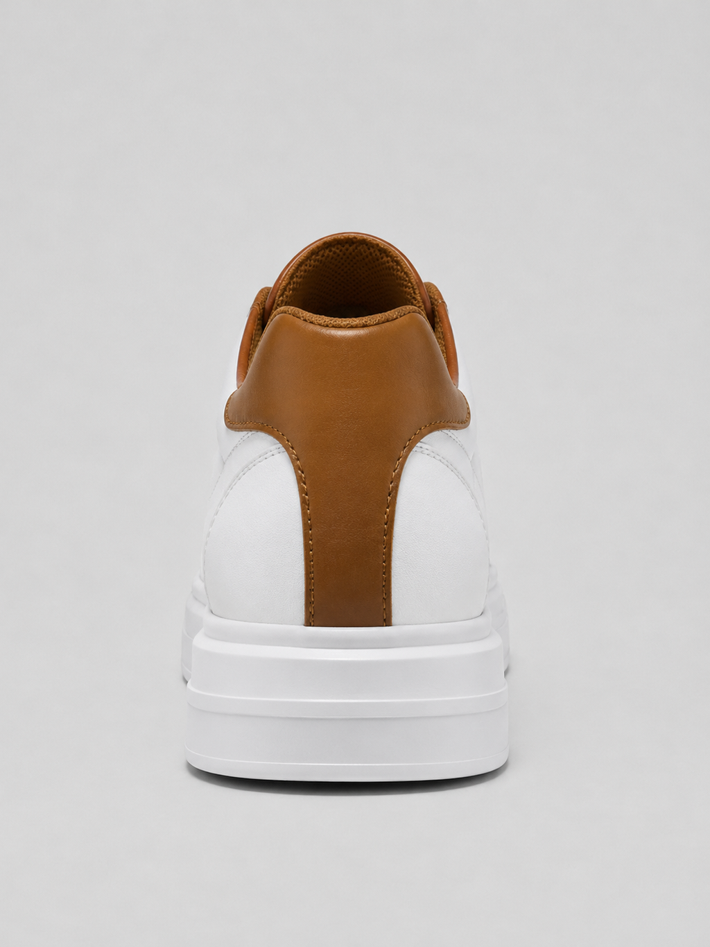 Men's low-top split leather lace-up trainers