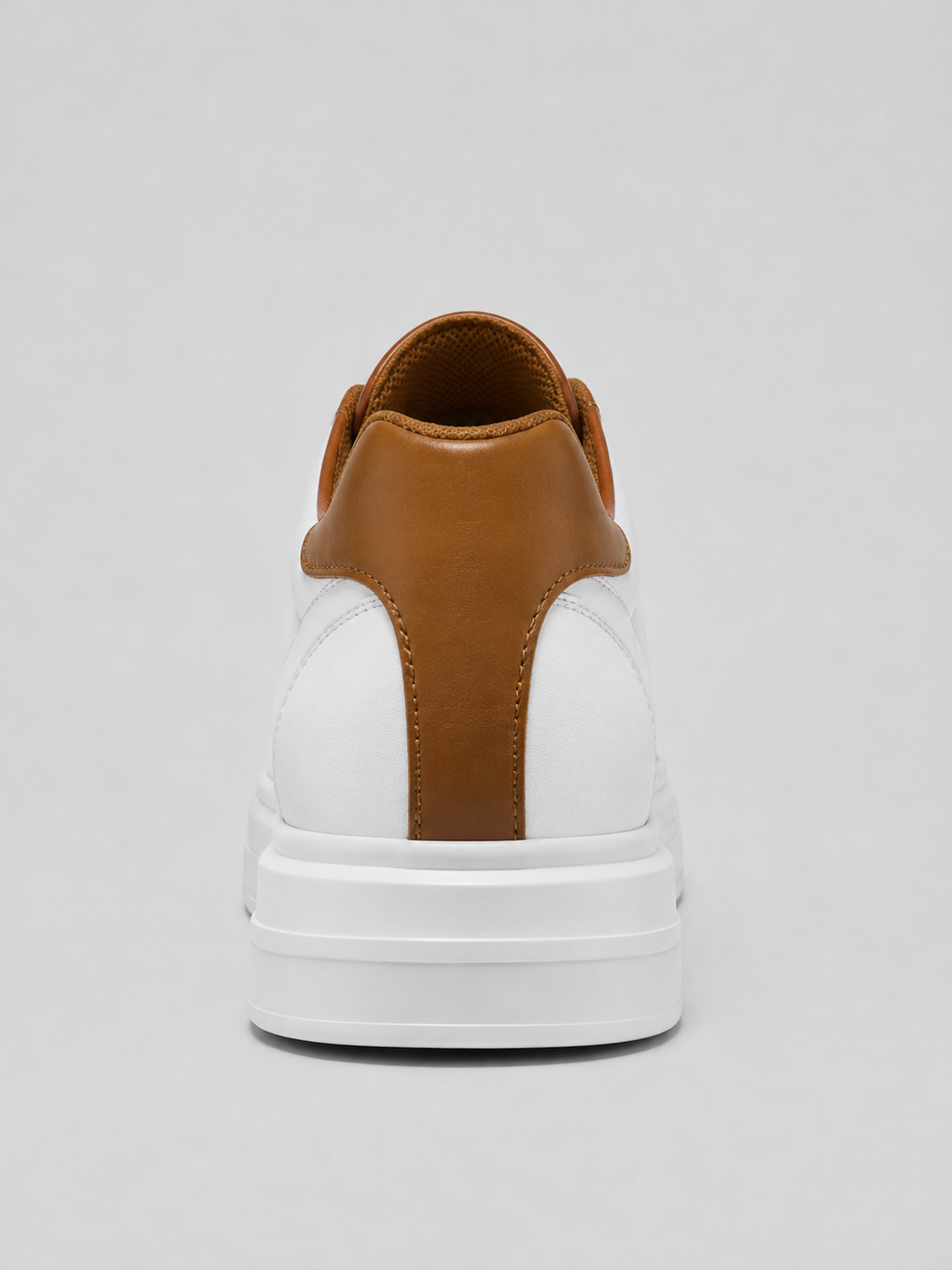 Men's low-top split leather lace-up trainers