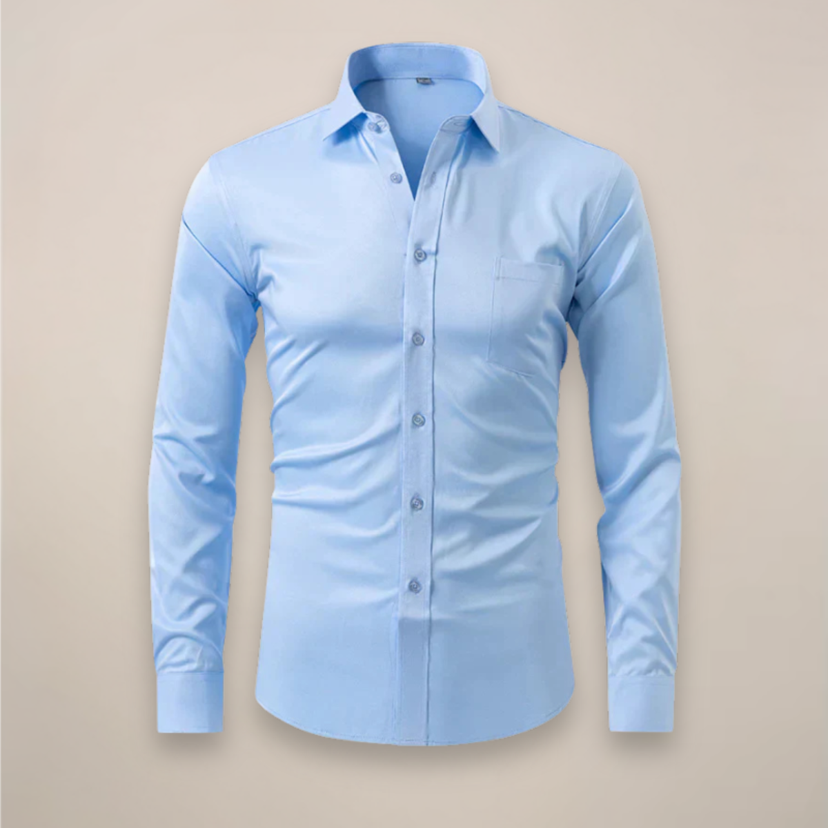 Men's wrinkle-resistant point collar formal shirt