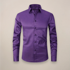 Men's wrinkle-resistant point collar formal shirt